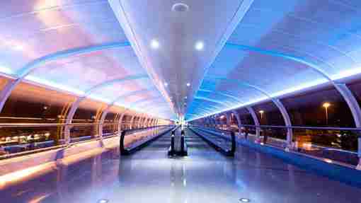 Moving walkways in Dubai