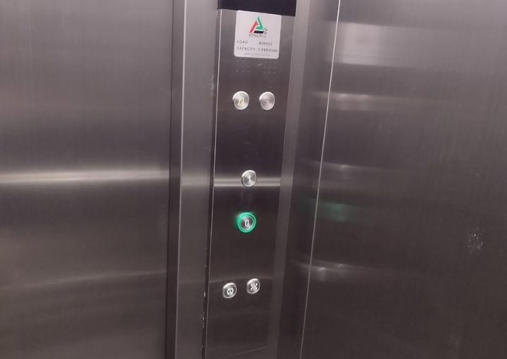 Elevator buttons panel of Royal Fuji Elevator.