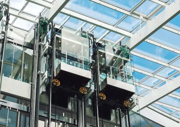 Fuji Glass Lift in UAE  integrates into the building structure
