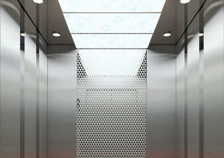 Modern Royal Fuji MRL (Machine Room-Less) Lift in Dubai, redefining vertical transportation with compact design.