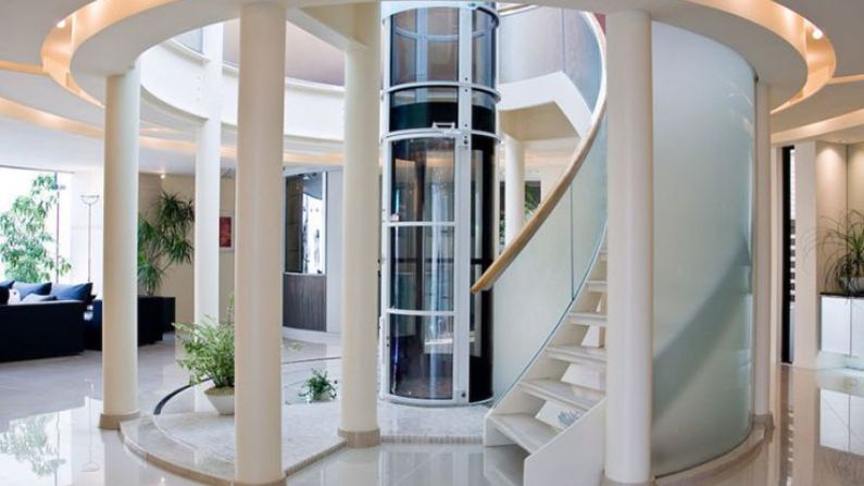 glass elevator